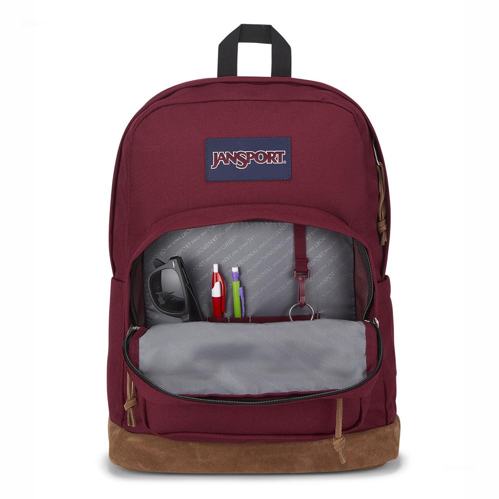 Burgundy JanSport Right Pack Laptop Backpacks | MY_JS584
