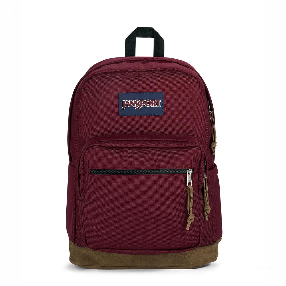Burgundy JanSport Right Pack Laptop Backpacks | MY_JS584