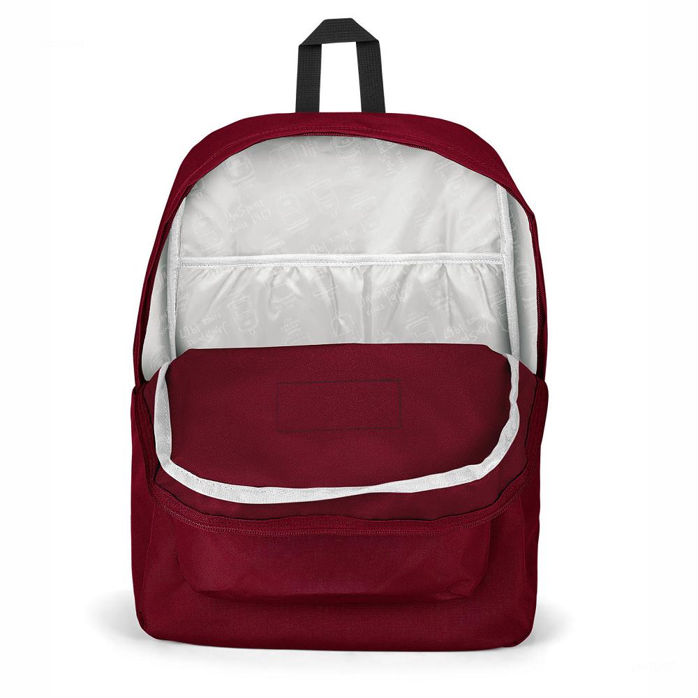 Burgundy JanSport SuperBreak® Plus Laptop Backpacks | MY_JS209