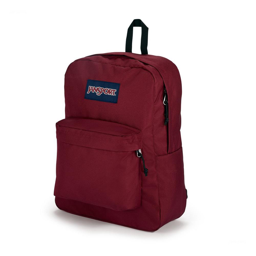 Burgundy JanSport SuperBreak® Plus School Backpacks | MY_JS364