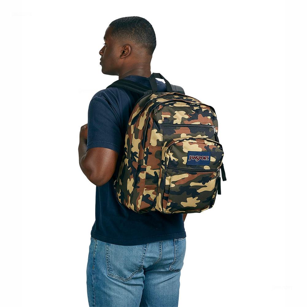 Camo JanSport BIG STUDENT Laptop Backpacks | MY_JS245