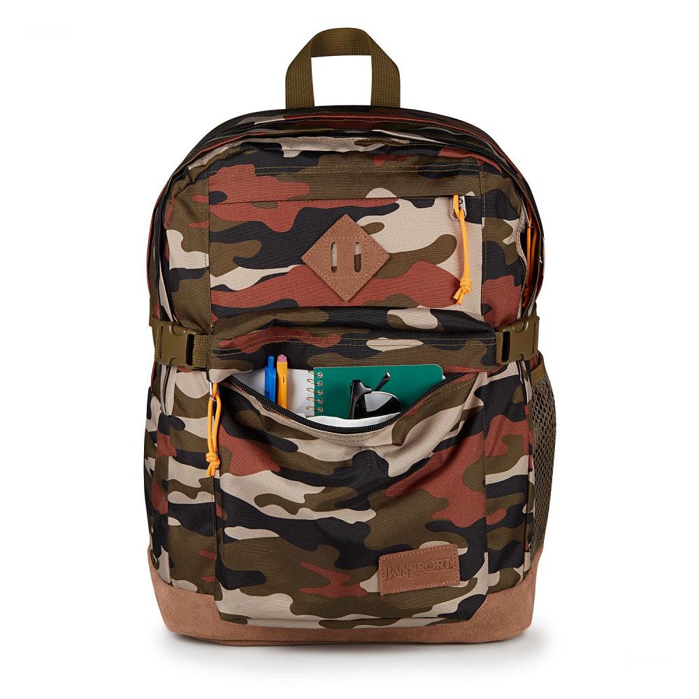 Camo JanSport SUEDE CAMPUS Laptop Backpacks | MY_JS431