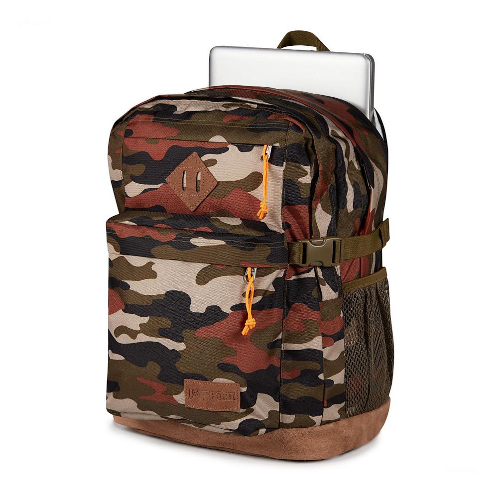 Camo JanSport SUEDE CAMPUS Laptop Backpacks | MY_JS431