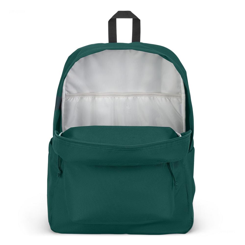 Deep Green JanSport SuperBreak® Plus School Backpacks | MY_JS519