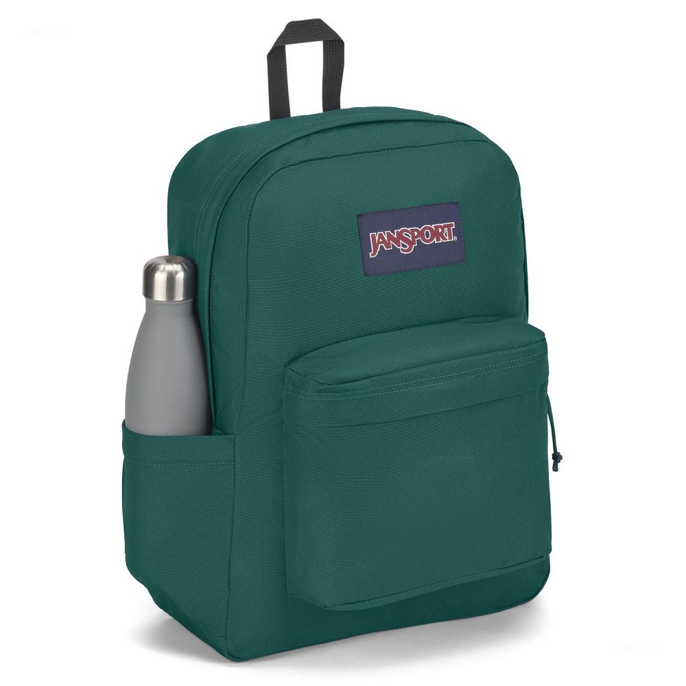 Deep Green JanSport SuperBreak® Plus School Backpacks | MY_JS519