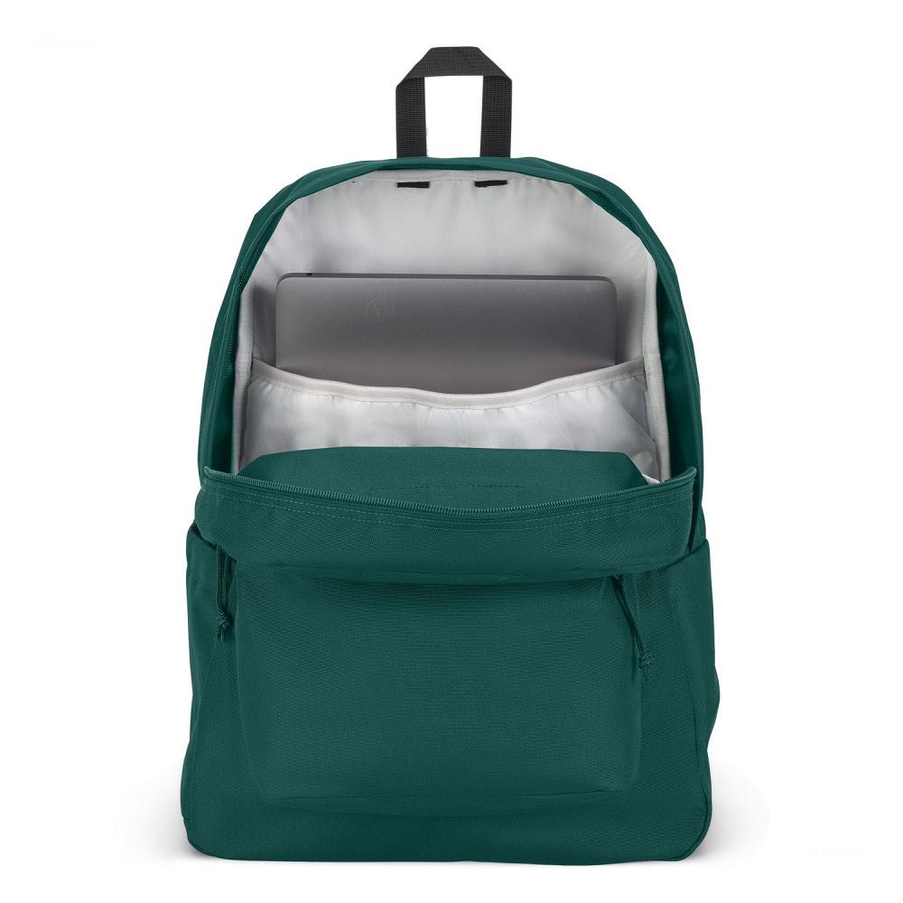 Deep Green JanSport SuperBreak® Plus School Backpacks | MY_JS519