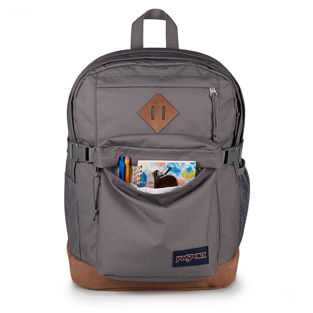 Deep Grey JanSport SUEDE CAMPUS Laptop Backpacks | MY_JS078