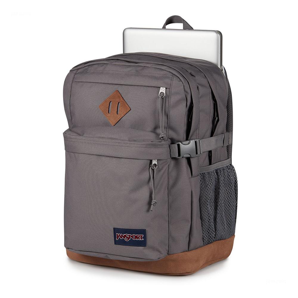 Deep Grey JanSport SUEDE CAMPUS Laptop Backpacks | MY_JS078