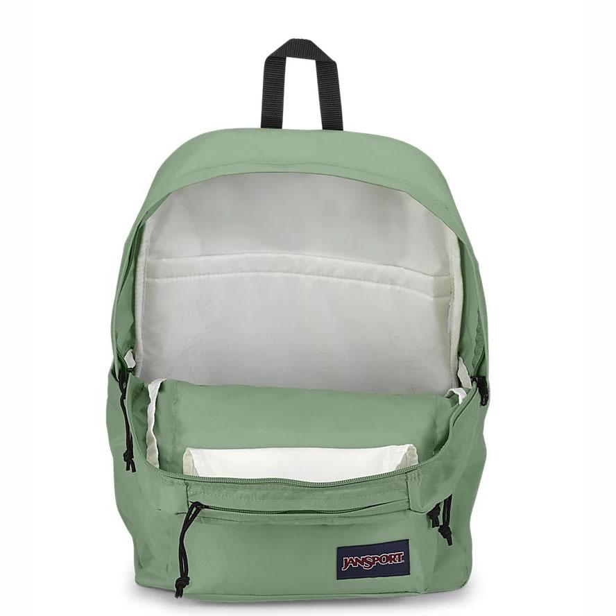 Green JanSport Double Break Laptop Backpacks | MY_JS534