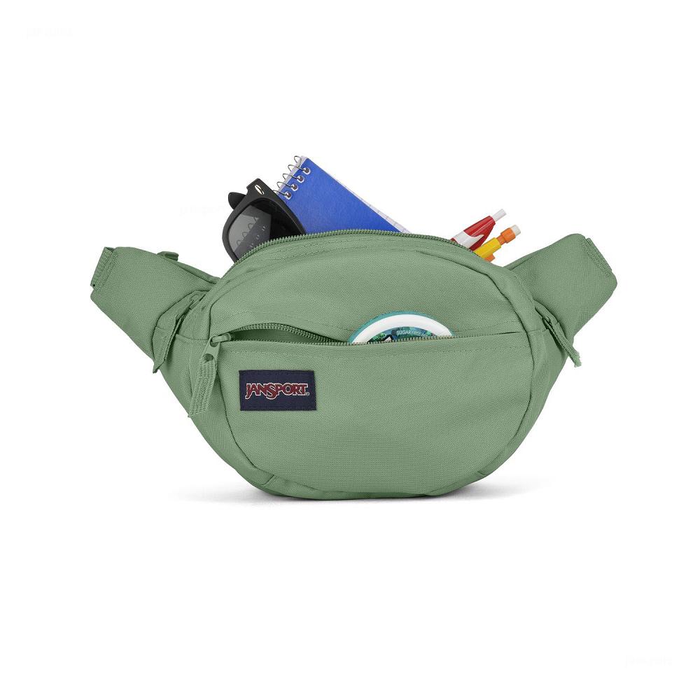 Green JanSport Fifth Avenue Fanny Packs | MY_JS242