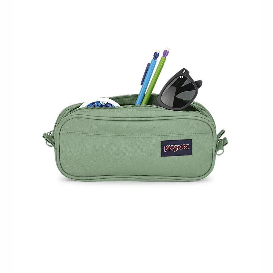 Green JanSport Large Accessory Pouch Pencil Cases | MY_JS260