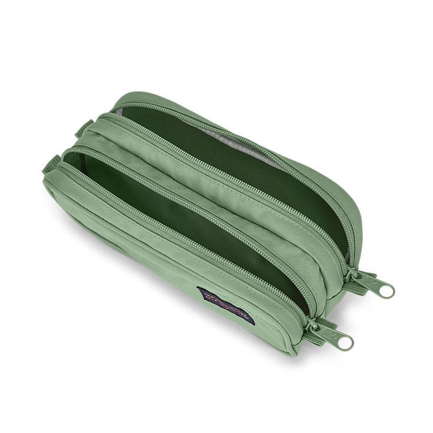 Green JanSport Large Accessory Pouch Pencil Cases | MY_JS260