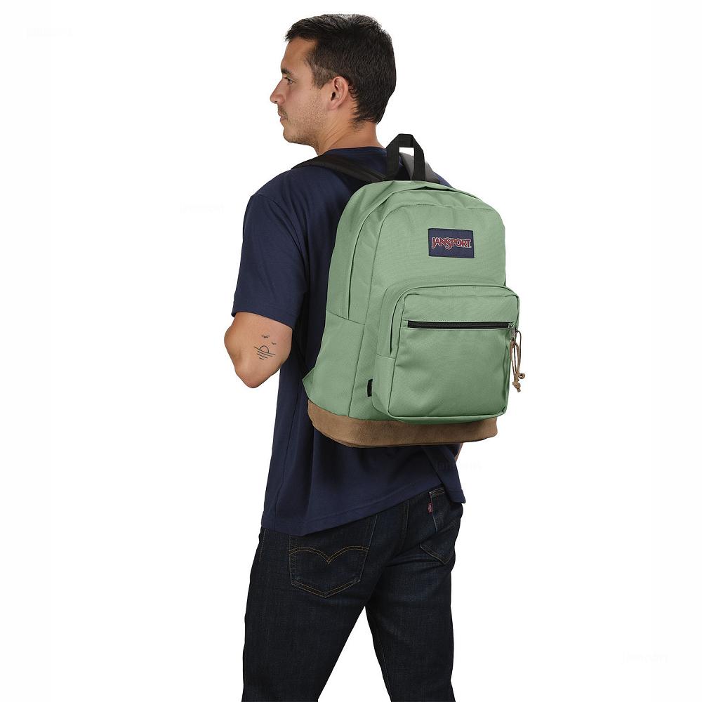 Green JanSport Right Pack Laptop Backpacks | MY_JS283