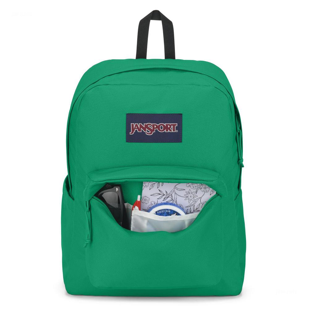 Green JanSport SuperBreak® Plus School Backpacks | MY_JS05B