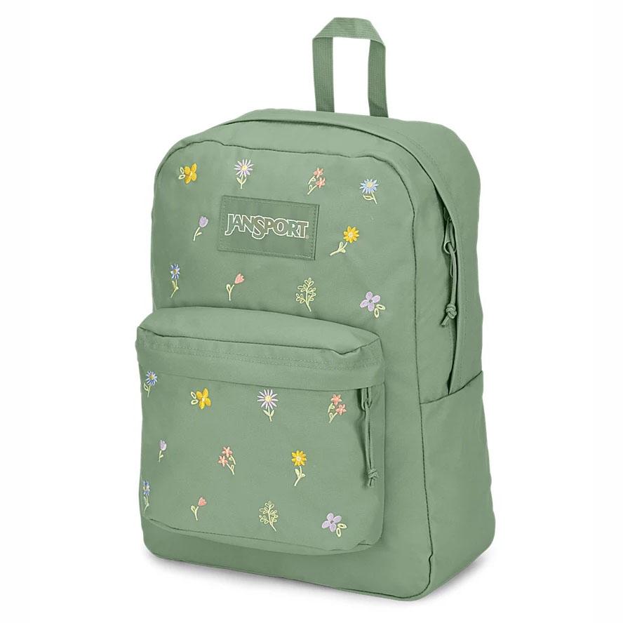Green JanSport SuperBreak® Plus School Backpacks | MY_JS419