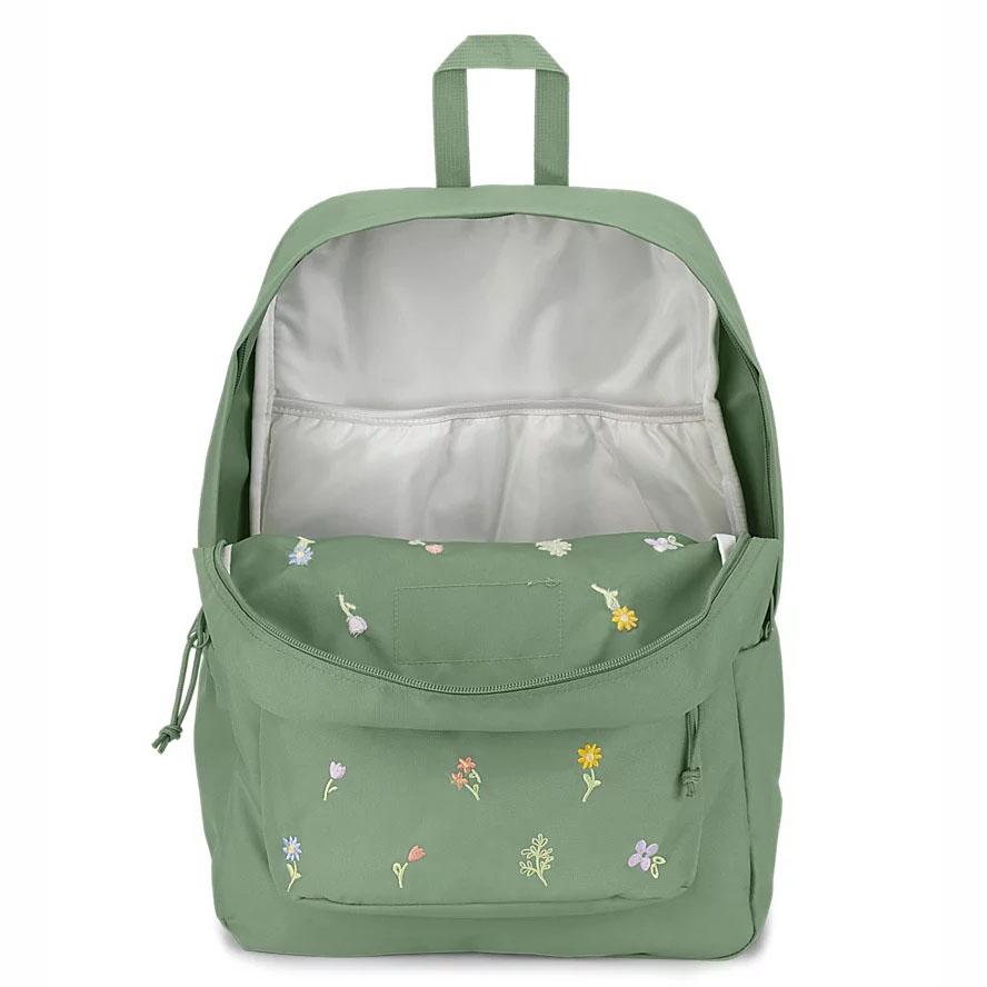 Green JanSport SuperBreak® Plus School Backpacks | MY_JS419