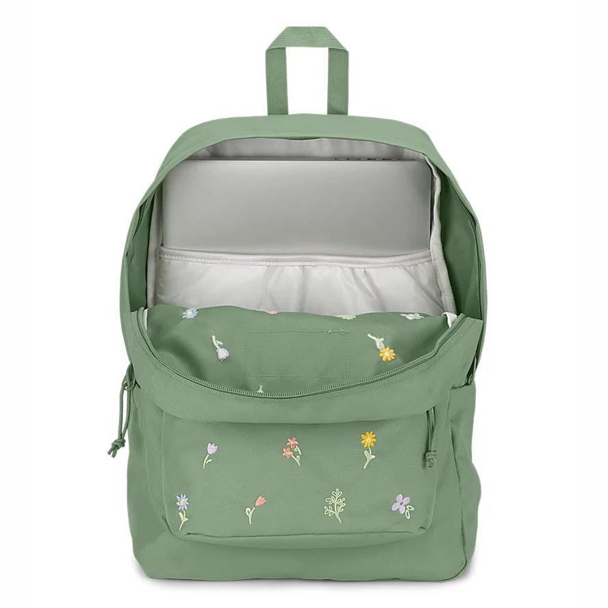 Green JanSport SuperBreak® Plus School Backpacks | MY_JS419