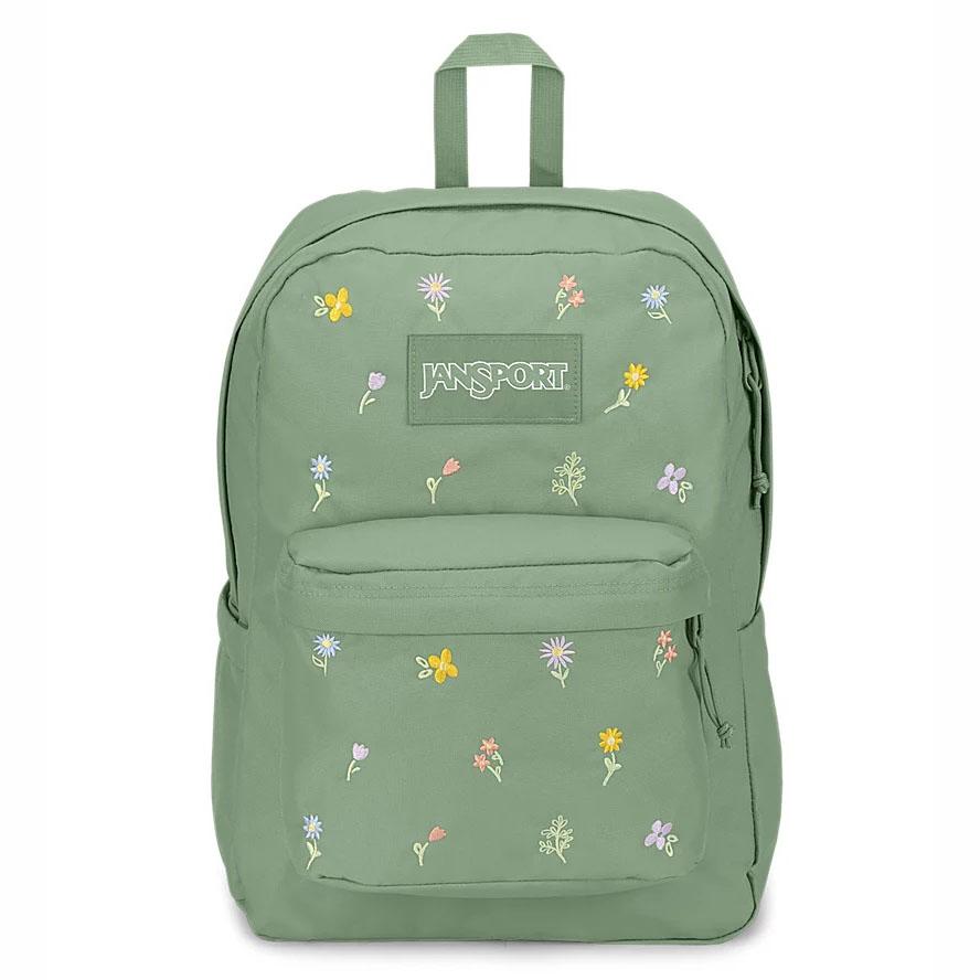 Green JanSport SuperBreak® Plus School Backpacks | MY_JS419