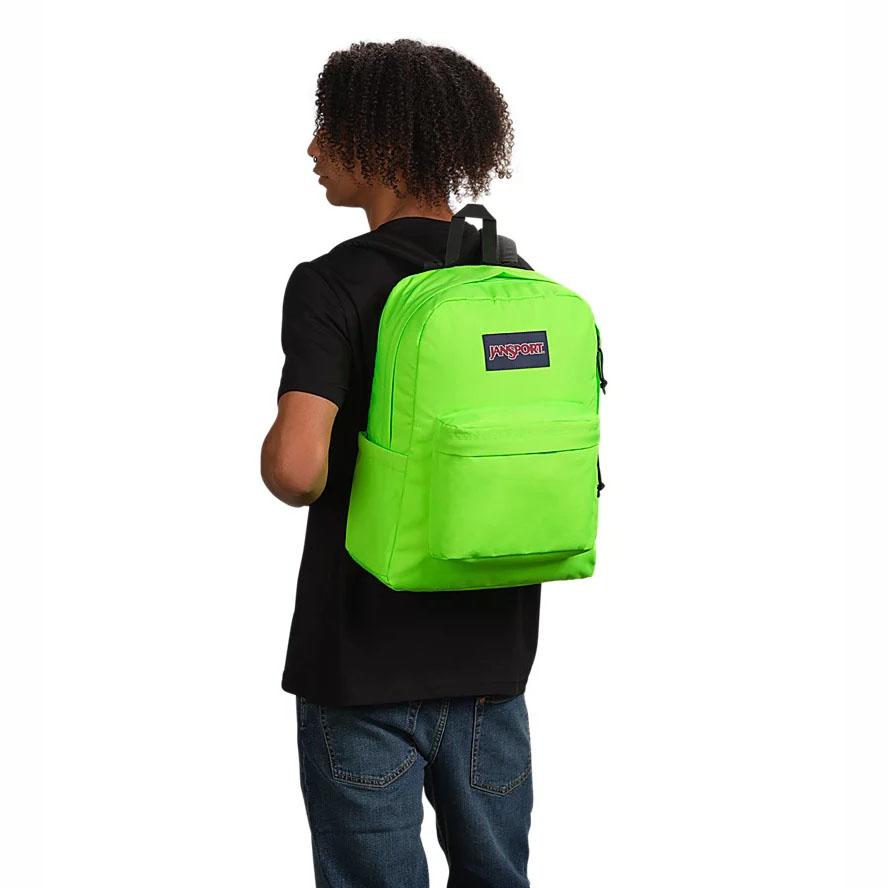 Green JanSport SuperBreak® Plus School Backpacks | MY_JS571