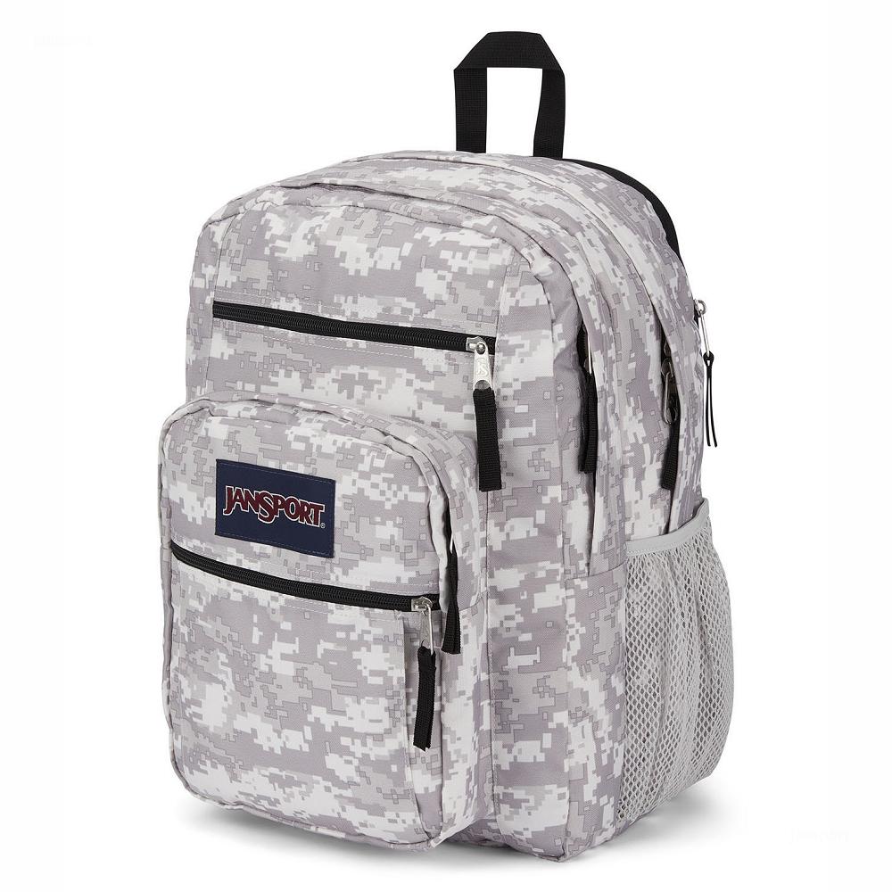 Grey / Camo JanSport BIG STUDENT Laptop Backpacks | MY_JS088