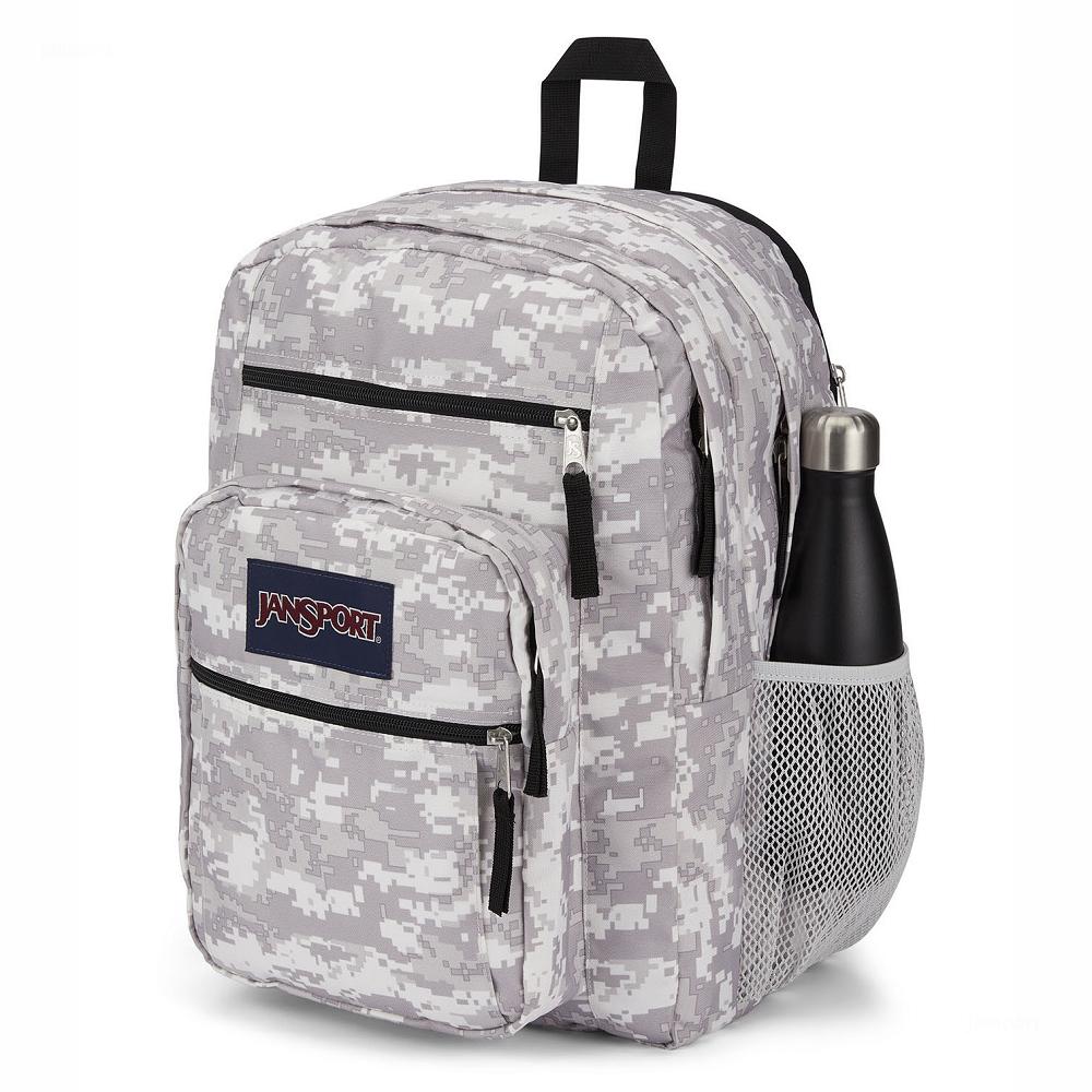 Grey / Camo JanSport BIG STUDENT Laptop Backpacks | MY_JS088