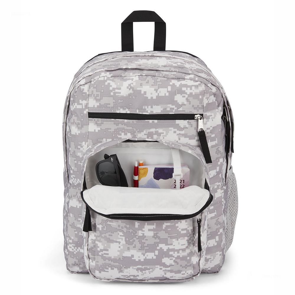 Grey / Camo JanSport BIG STUDENT Laptop Backpacks | MY_JS088
