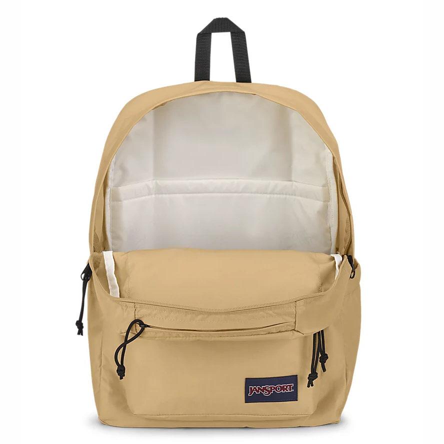 Khaki JanSport Double Break Laptop Backpacks | MY_JS027