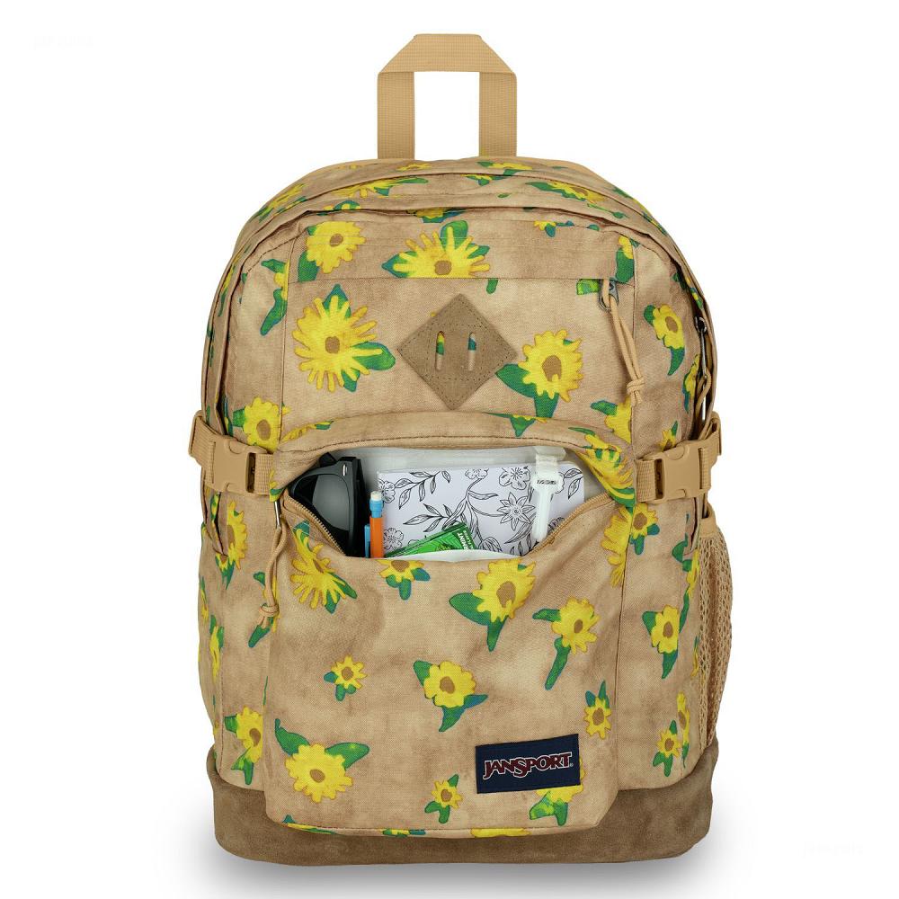 Khaki JanSport SUEDE CAMPUS School Backpacks | MY_JS21B