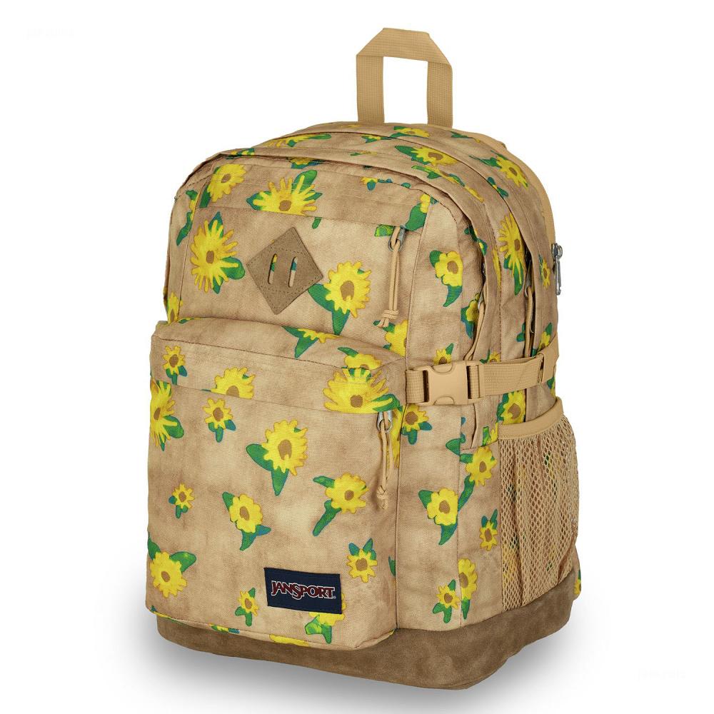 Khaki JanSport SUEDE CAMPUS School Backpacks | MY_JS21B