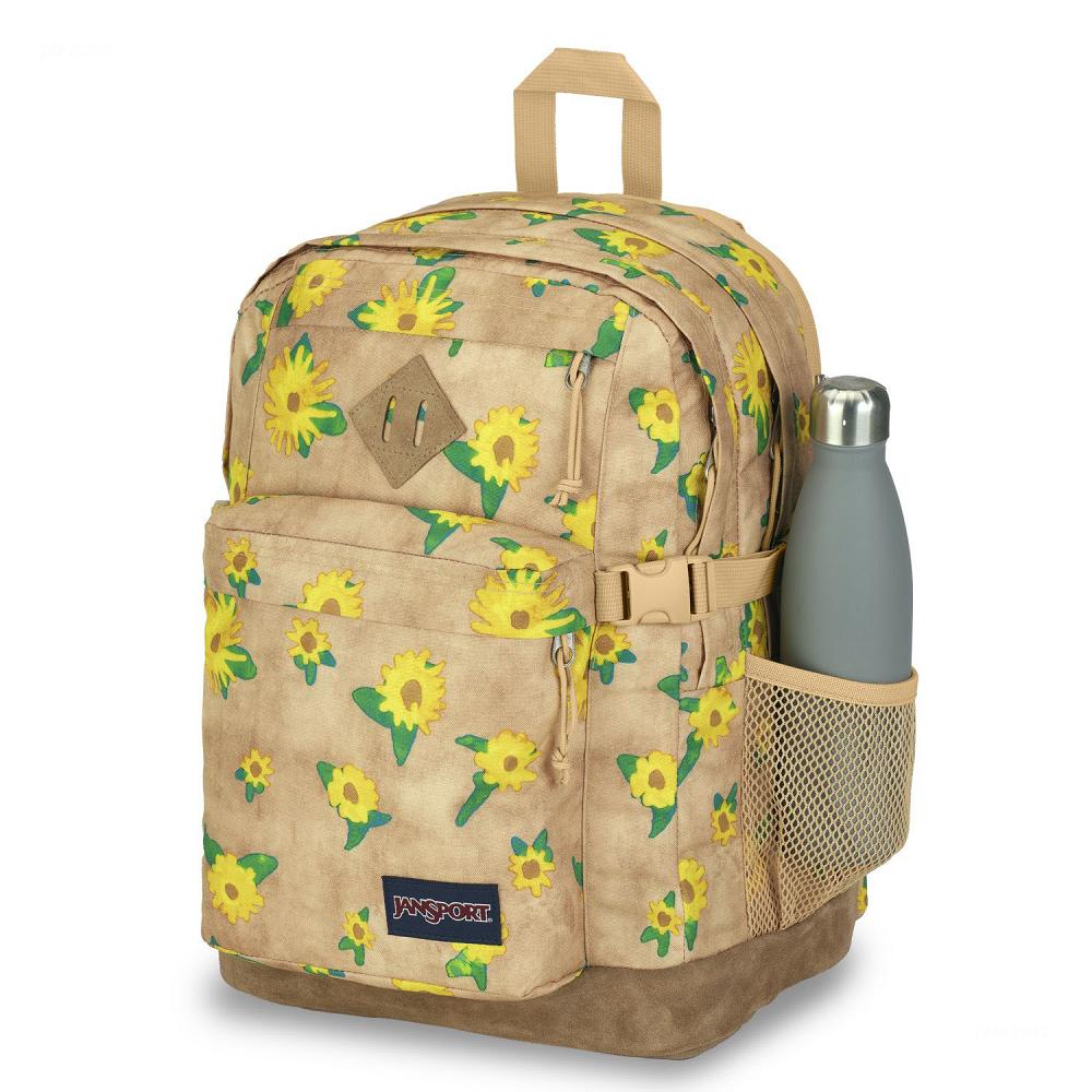 Khaki JanSport SUEDE CAMPUS School Backpacks | MY_JS21B