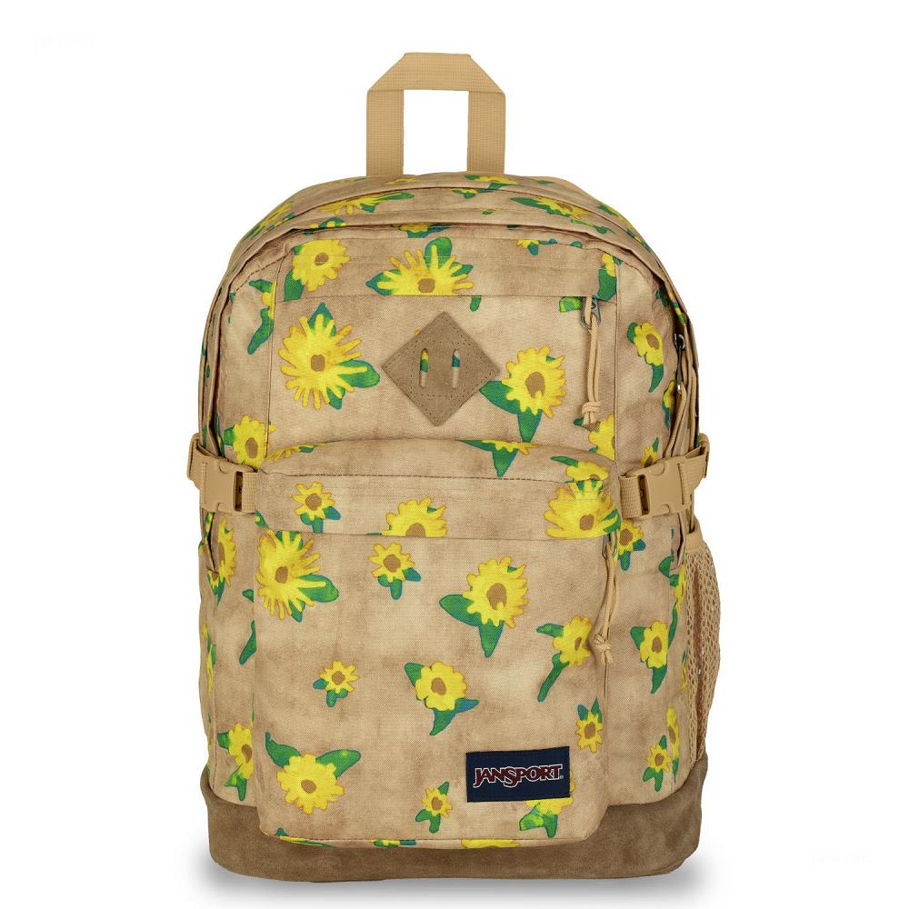 Khaki JanSport SUEDE CAMPUS School Backpacks | MY_JS21B