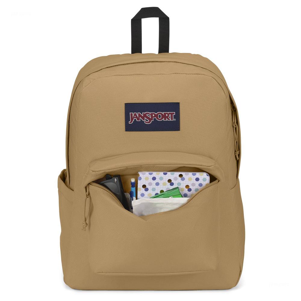 Khaki JanSport SuperBreak® Plus School Backpacks | MY_JS214