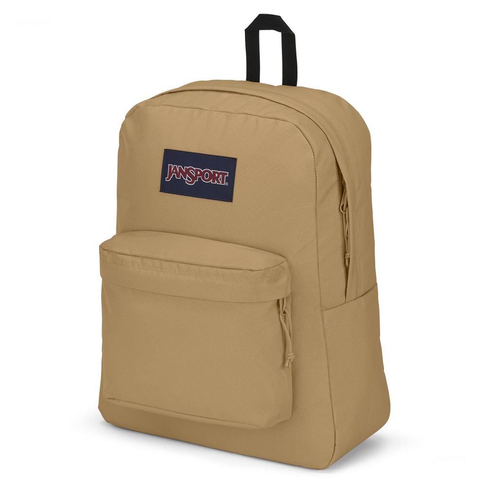 Khaki JanSport SuperBreak® Plus School Backpacks | MY_JS214