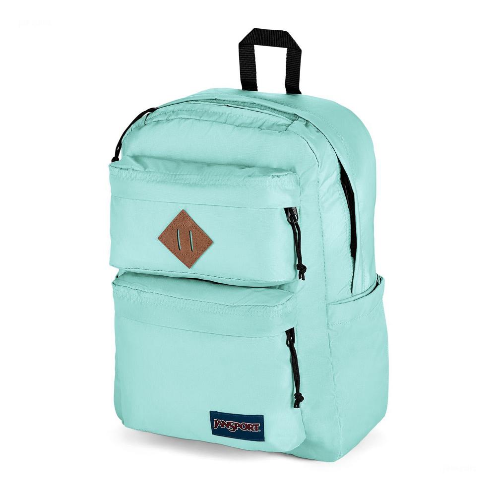 Light Blue JanSport Double Break School Backpacks | MY_JS126