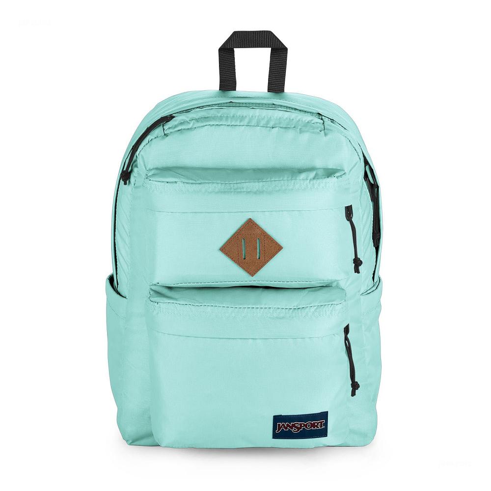 Light Blue JanSport Double Break School Backpacks | MY_JS126