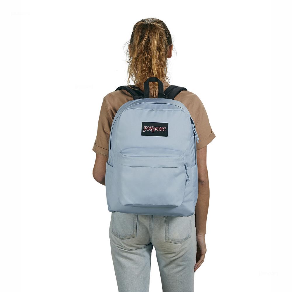 Light Blue JanSport SuperBreak® Plus Laptop Backpacks | MY_JS109
