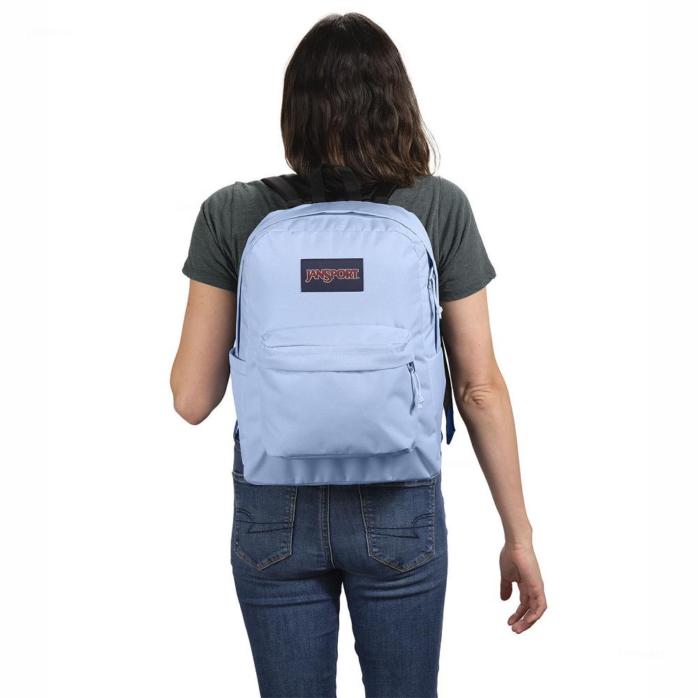 Light Blue JanSport SuperBreak® School Backpacks | MY_JS267
