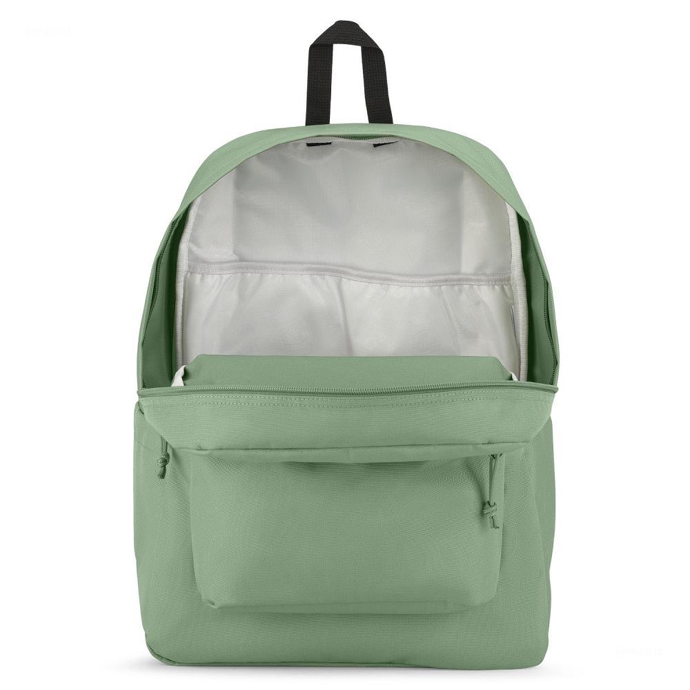 Light Green JanSport SuperBreak® Plus School Backpacks | MY_JS079