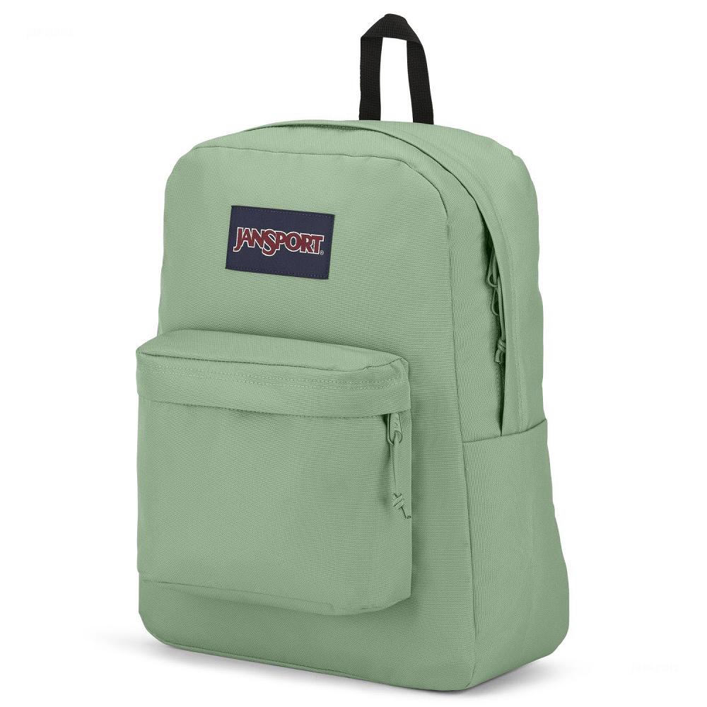 Light Green JanSport SuperBreak® Plus School Backpacks | MY_JS079