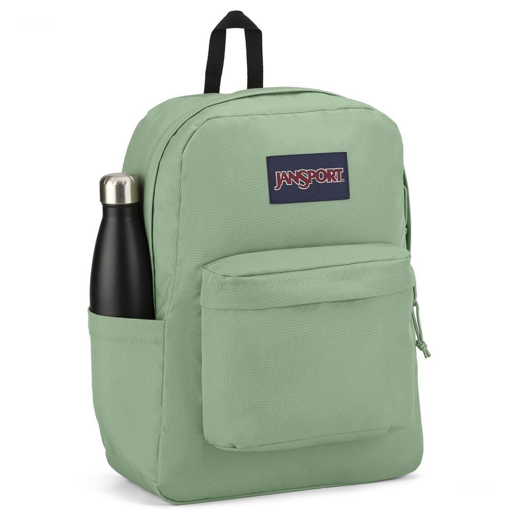 Light Green JanSport SuperBreak® Plus School Backpacks | MY_JS079
