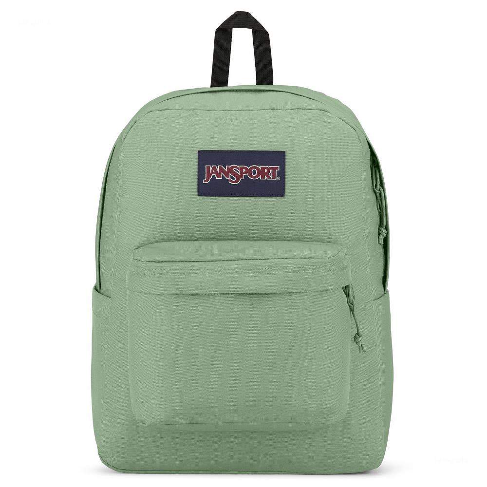Light Green JanSport SuperBreak® Plus School Backpacks | MY_JS079