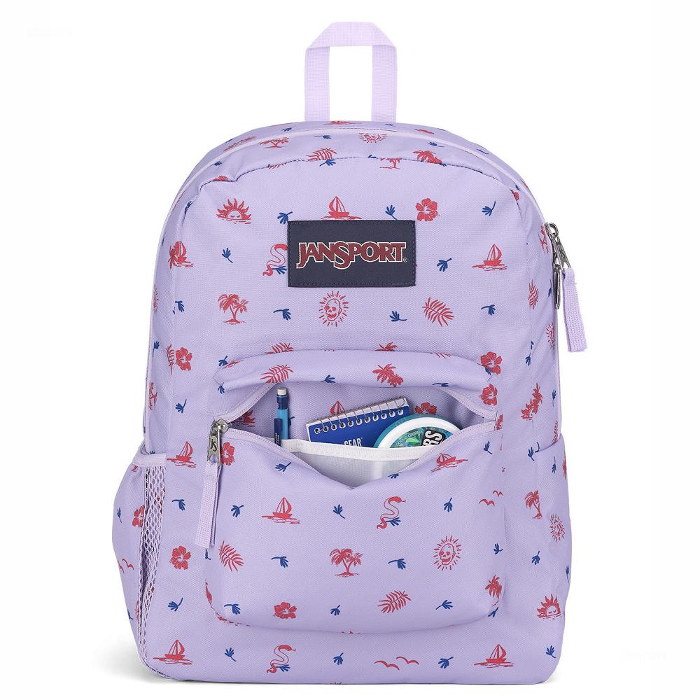 Light Purple JanSport CROSS TOWN School Backpacks | MY_JS208