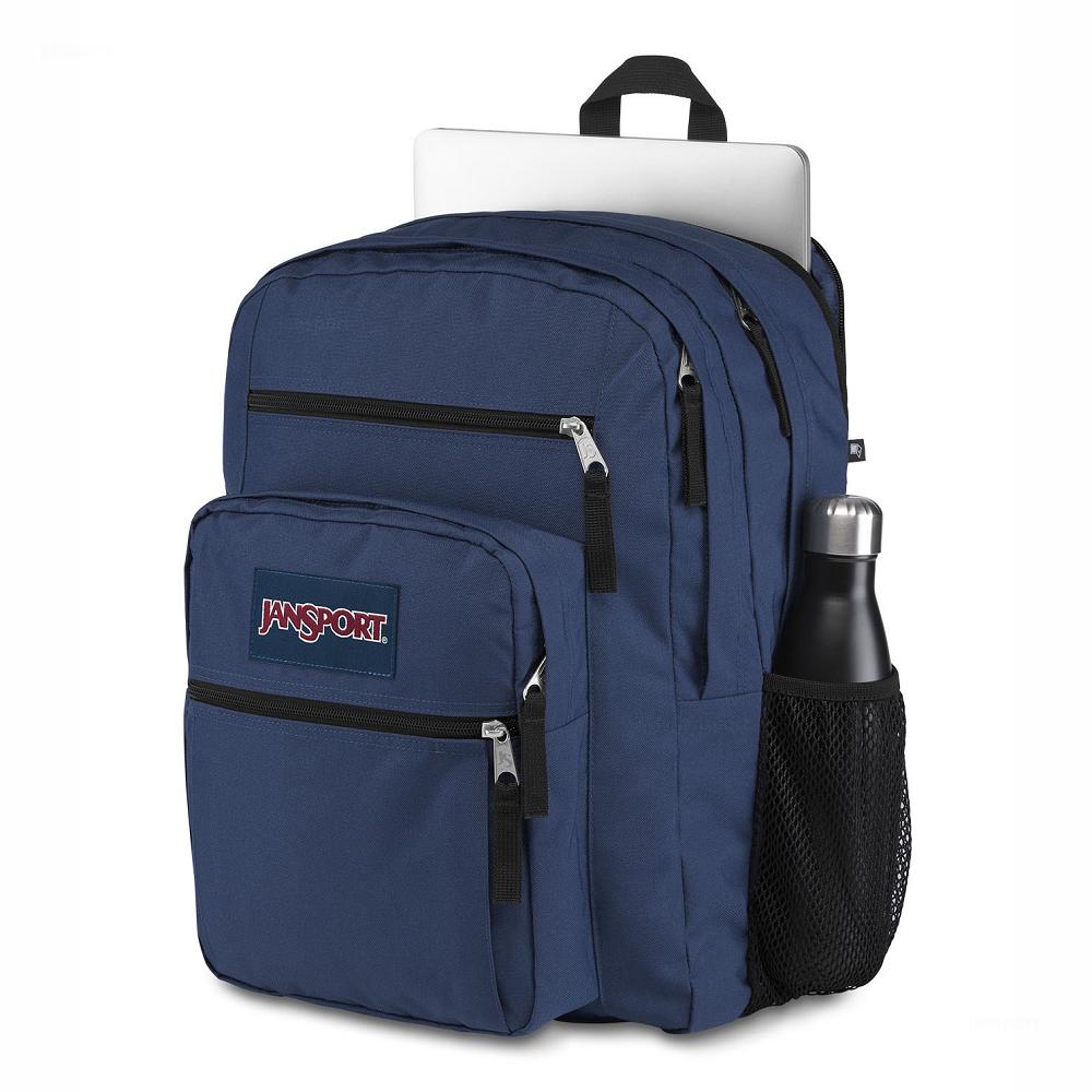 Navy JanSport BIG STUDENT Laptop Backpacks | MY_JS319
