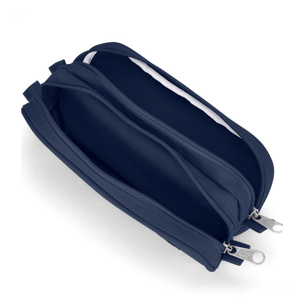 Navy JanSport Large Accessory Pouch Pencil Cases | MY_JS187