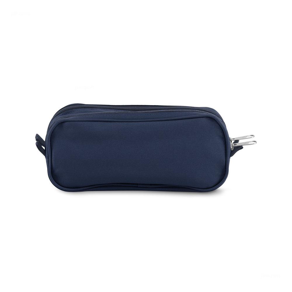 Navy JanSport Large Accessory Pouch Pencil Cases | MY_JS187