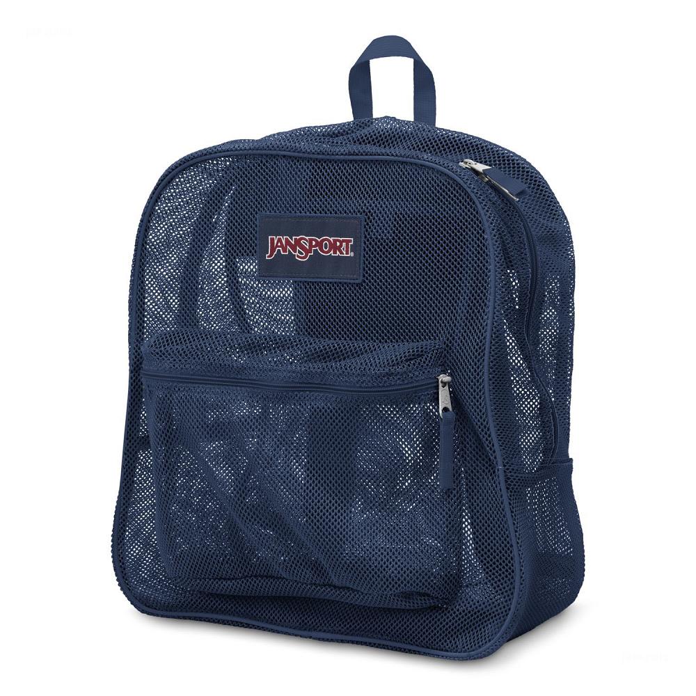 Navy JanSport Mesh Pack School Backpacks | MY_JS429