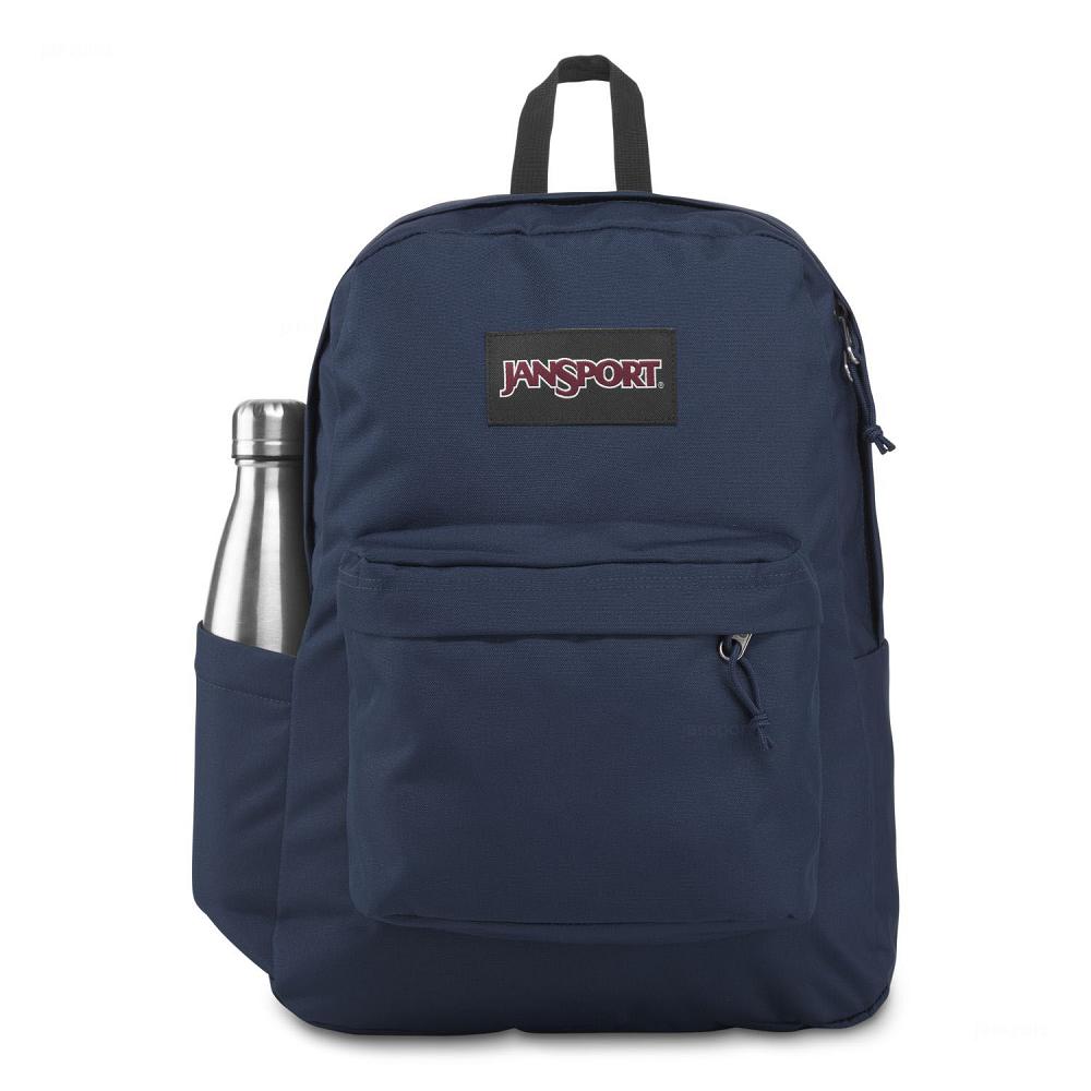 Navy JanSport SuperBreak® Plus School Backpacks | MY_JS330