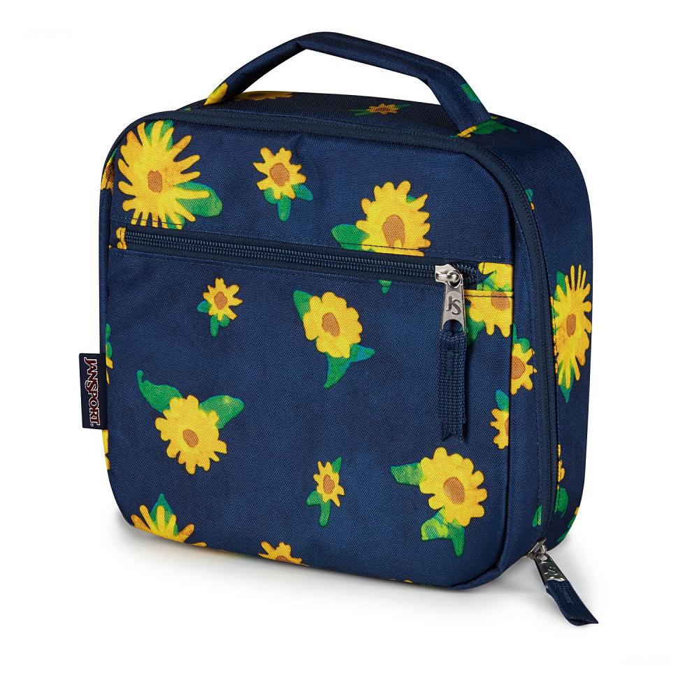 Navy / Yellow JanSport LUNCH BREAK Lunch Bags | MY_JS273