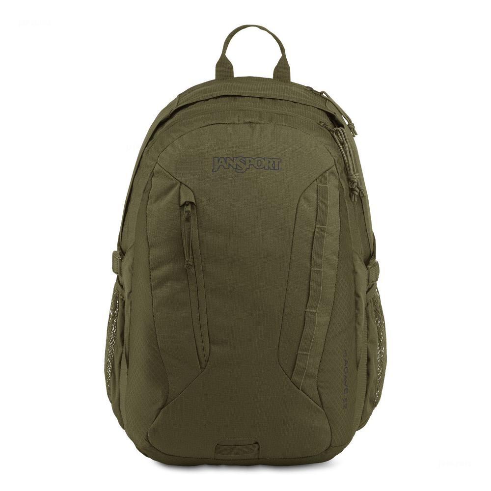 Olive JanSport Agave Work Backpacks | MY_JS254