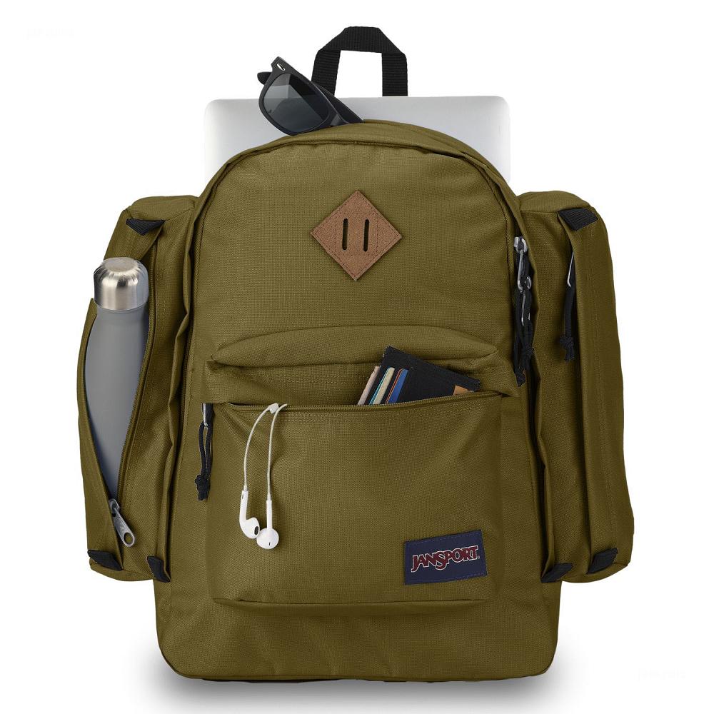 Olive JanSport Field Pack School Backpacks | MY_JS246